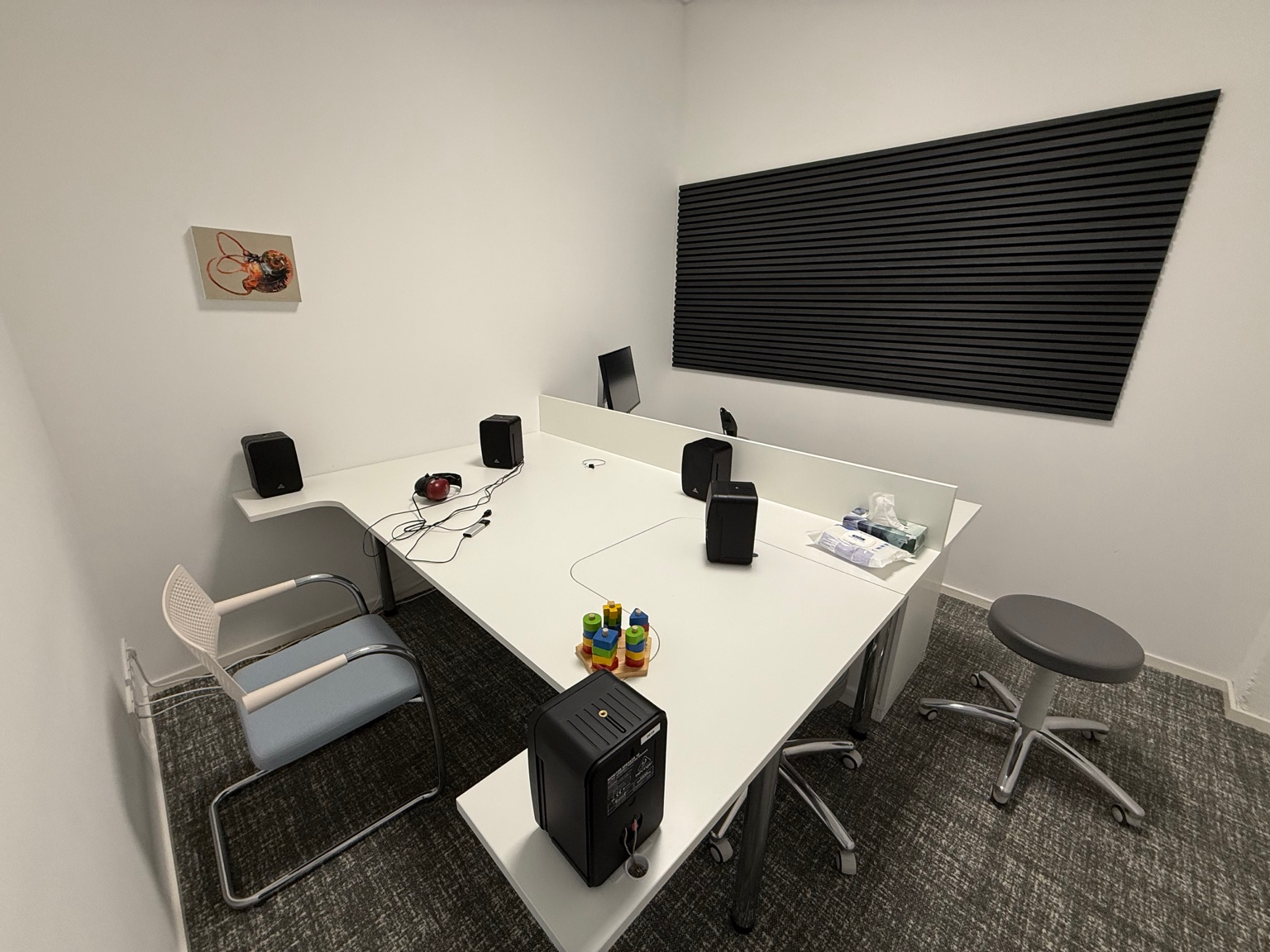 Sala de pruebas audiológicas de Kopfzentrum Bielefeld
