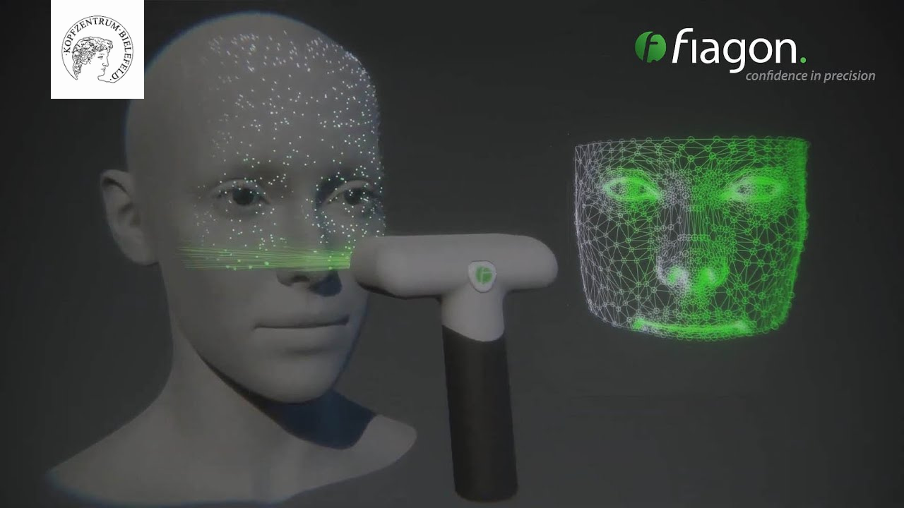 Fiagon-Navigation mit Gesichtsmodell und digitaler Darstellung
