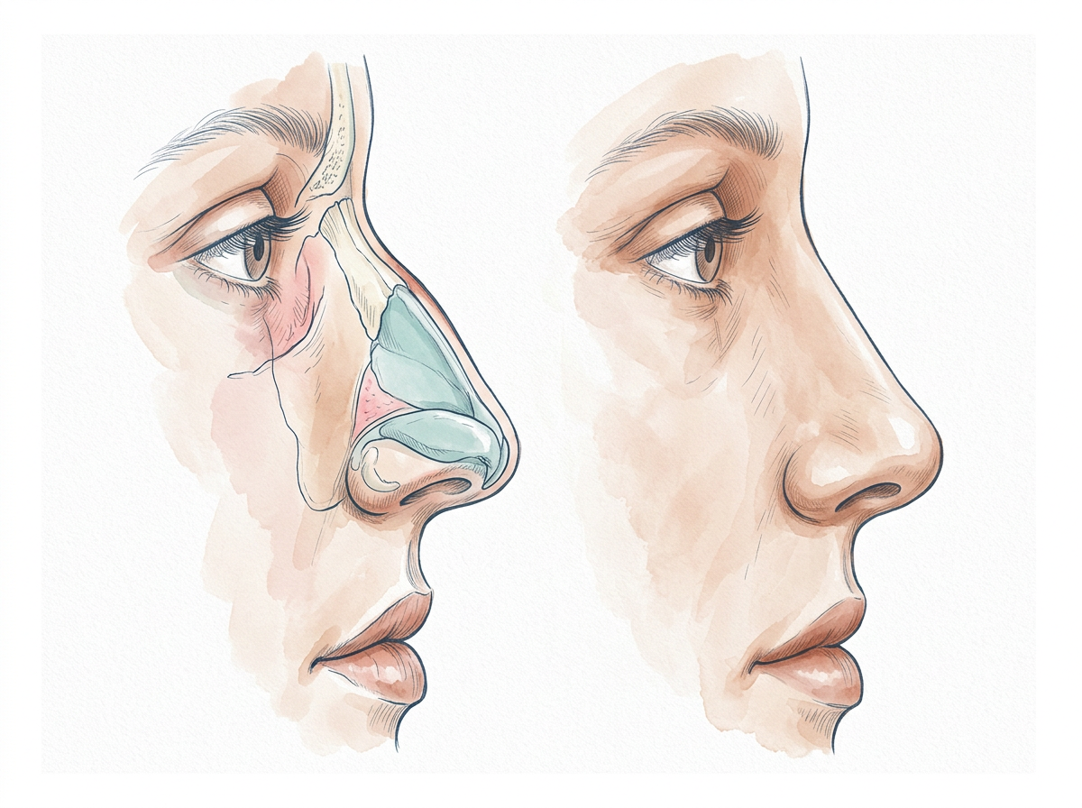 Rhinoplastik: Korrektur der äußeren Nasenform